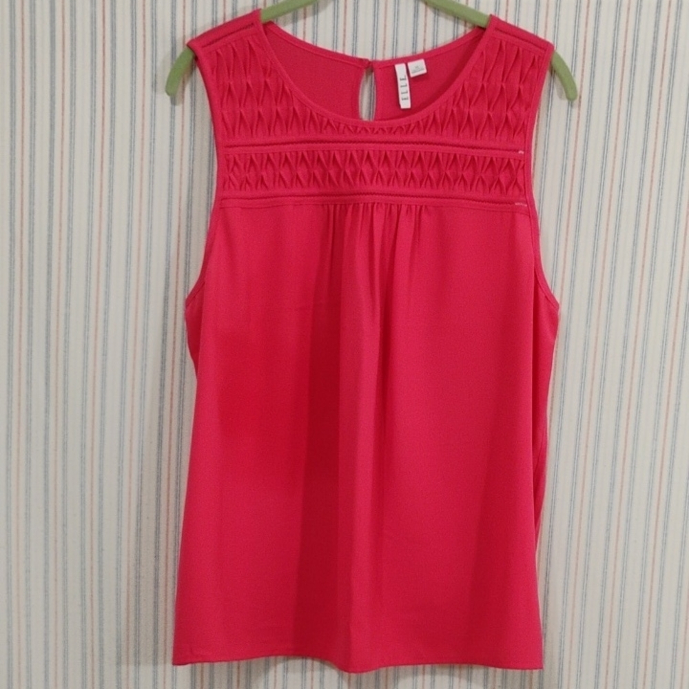 Elle Sleeveless Pink Top XL